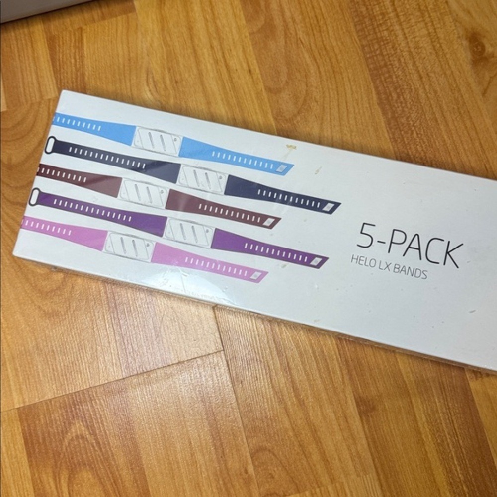 World Helo LX 5-Pack replacement Color Wellness Bands - NEW / SEALED Wristbands
